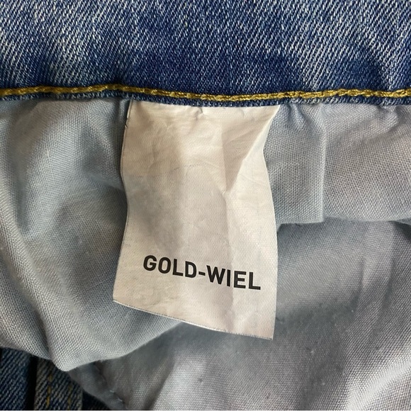 Gold-Wiel Men’s 34/30 Lightwash Button-Fly Skinny Jeans - Picture 7 of 8